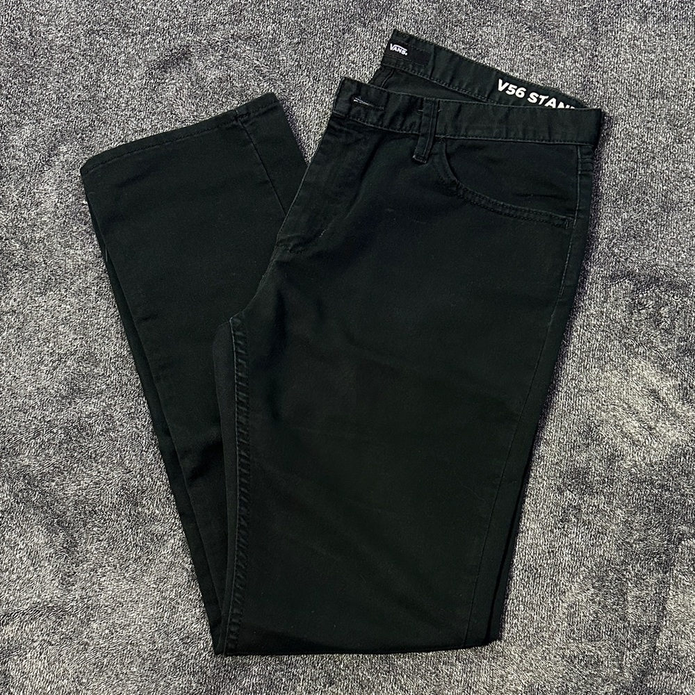 Vans Men's Slim Straight Black Jeans